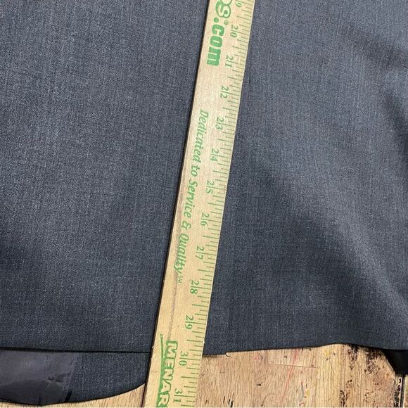 Banana Republic Blazer Men 44R‎ Tailored Slim Fit Wool Blend Charcoal Jacket - Picture 8 of 9